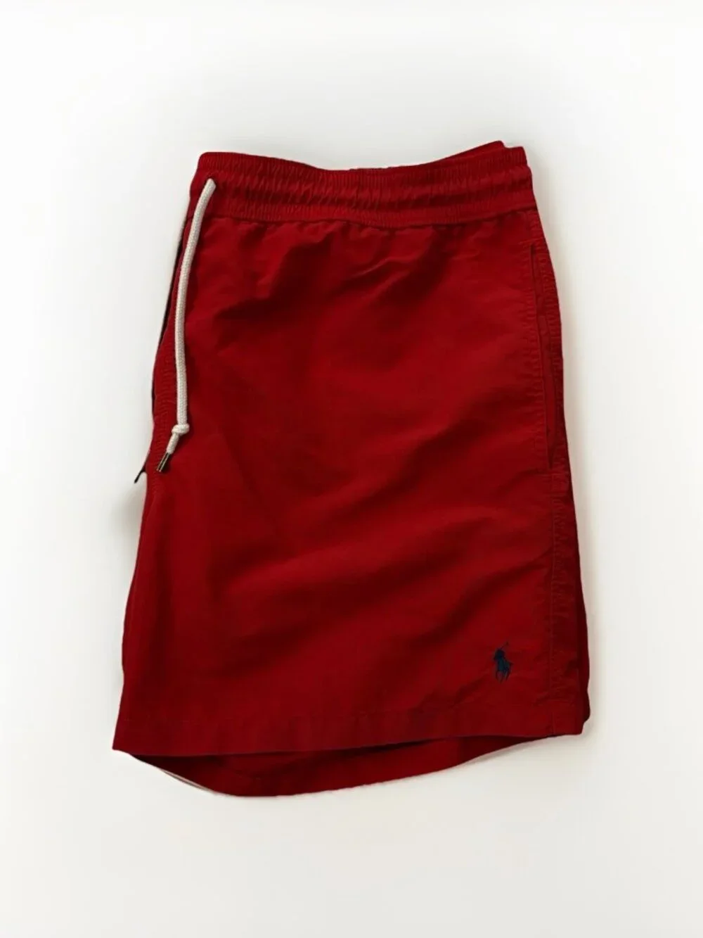 Polo Ralph Lauren Swim Trunks Mens XL Red Blue Navy Waistband White Drawstring